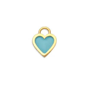 Turquoise Classic Heart Charm