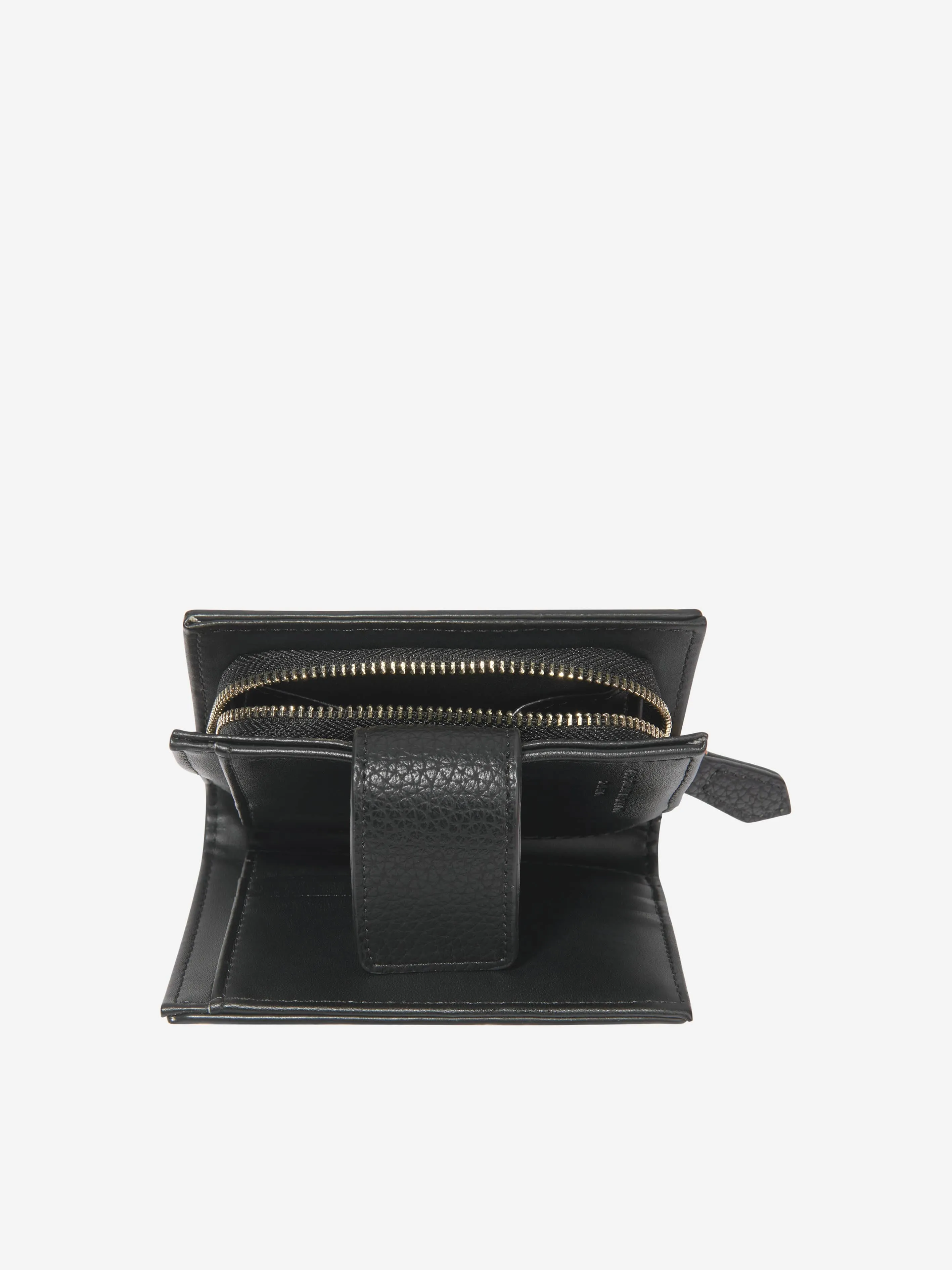 Valentino Girls Alexia Zip Around Wallet in Black (W: 19.5cm)