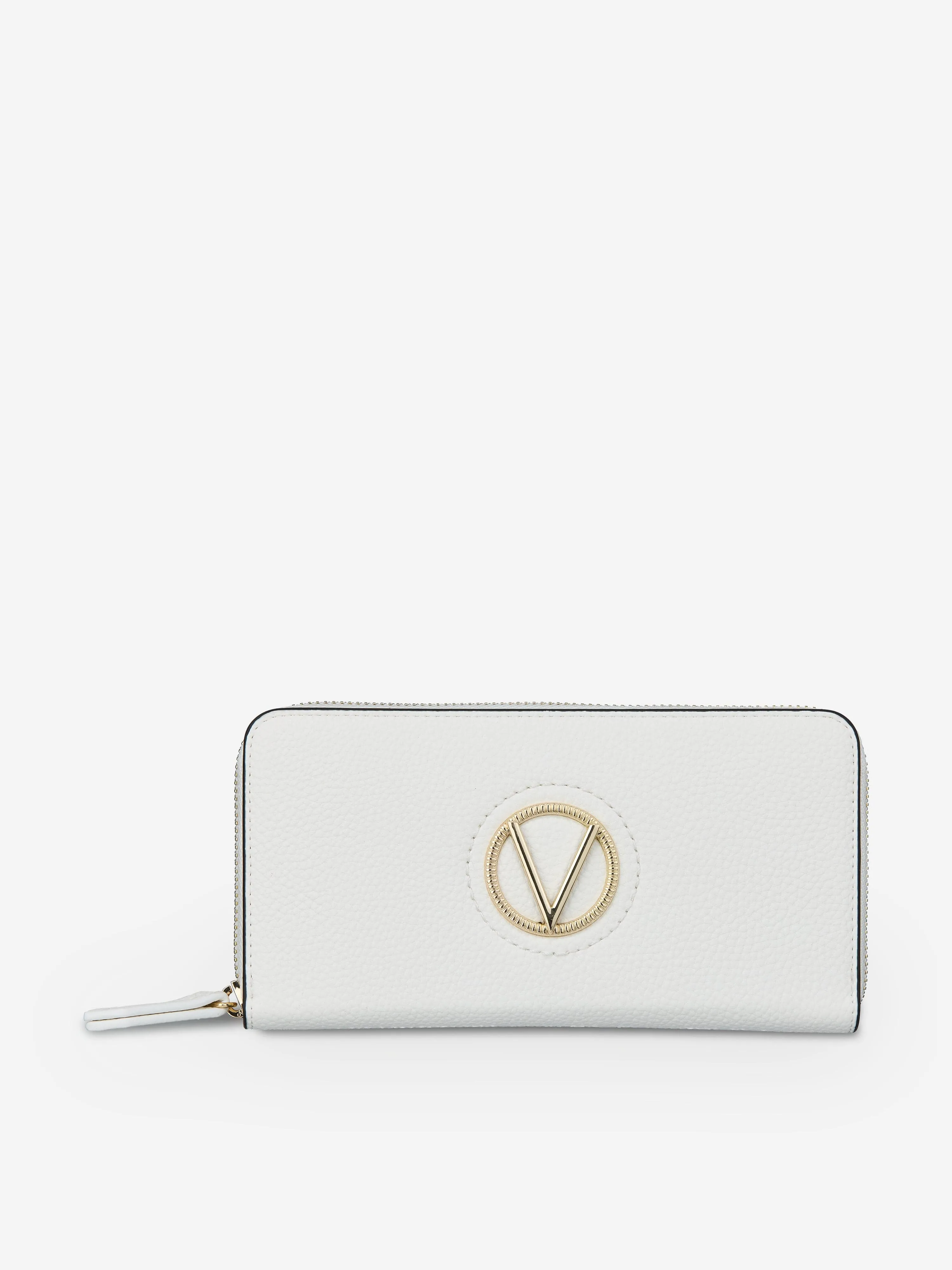 Valentino Girls Katong Zip Around Wallet in White (10cm)