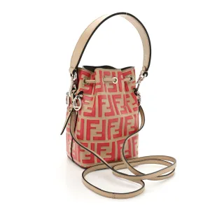 Vitello Liberty Embossed Mini Mon Tresor Bucket Bag Amido Fiamma